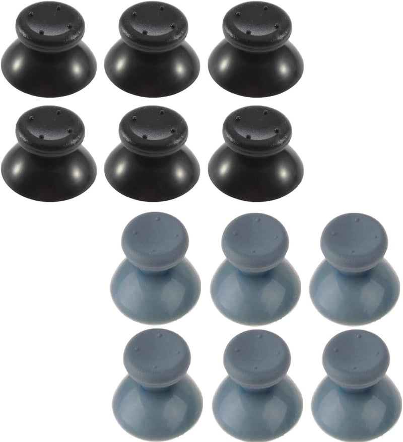 Flybxiya 6PCS Plastic Thumb Stick Joystick Caps Grips Covers Thumbsticks Replacement for Xbox 360 Controller Accessories (Gray) - Image 1